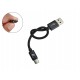 Cabo USB tipo C 20cm 4A para Raspberry Pi 4 e Celular - Preto - Thumb 1