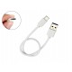 Cabo USB tipo C 30cm 3A Turbo para Raspberry Pi 4 e Celular - Branco - Thumb 1