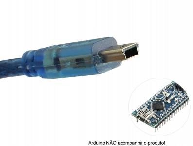 Cabo Mini USB 1,5m com Filtro para Arduino NANO - Imagem 2