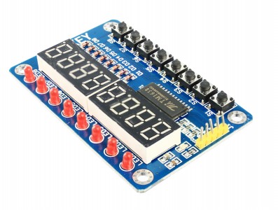 Módulo Display 7 Segmentos TM1638 com 8 Leds e 8 Push Buttons - Imagem 2