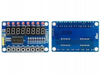 Módulo Display 7 Segmentos TM1638 com 8 Leds e 8 Push Buttons - Imagem 3