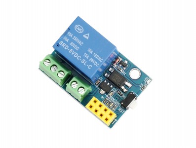 Adaptador ESP8266 ESP-01 com Relé 5V 10A 1 Canal - Imagem 2