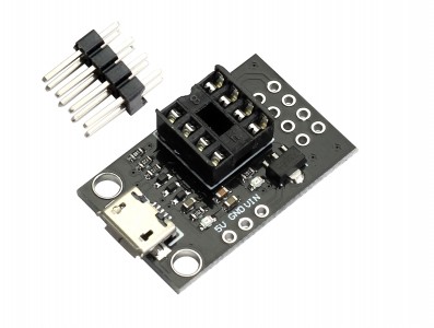 Módulo Programador Attiny85, Attiny13A, Attiny25 e Attiny45 com Micro USB - Imagem 1