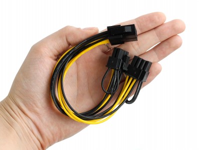 Cabo Adaptador Y 8x8 (2x6+2) 18AWG para GPUs de Mineração - Imagem 4