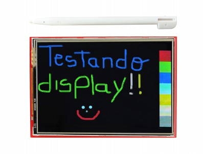 TFT LCD 3.5” Shield Arduino Touch Screen com Slot SD - Imagem 1