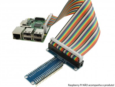 CABO FLAT PARA PINOS GPIO E CONECTOR - Imagem 4