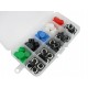 Kit Push Button 12x12 com Capas Coloridas 25 Unidades + Case - Thumb 1