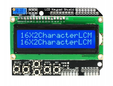 Shield LCD 16x2 / LCD Keypad Shield com botões para Arduino - Imagem 1