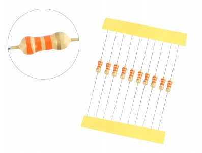 Resistor 33K 1/4W - Kit com 10 unidades - Imagem 1