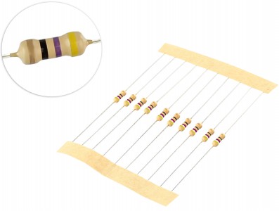 Resistor 47R 1/4 - Kit com 10 unidades - Imagem 1