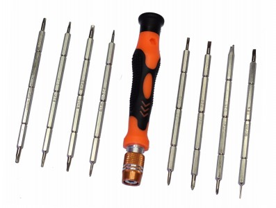 Kit de Chaves Profissionais para iPhones e Smartphones / Chave Torx, Pentalobe, Philips, Fenda, Allen e outras + Estojo - JM8124 - Imagem 2