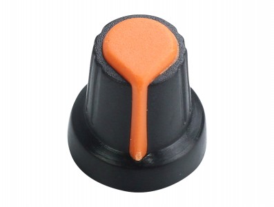 Knob Estriado RK10 Laranja para Potenciômetro - Imagem 1