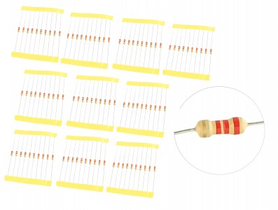 RESISTOR 2K2 1/4W - KIT COM 100 UNIDADES - Imagem 1