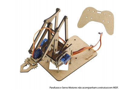 Braço Robótico em MDF para Arduino - Imagem 1