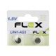 Bateria LR41 AG3 1,5V / Pilha LR41 Flex - Kit com 2 Unidades - Thumb 1