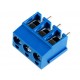 Conector Borne 12mm 3 vias azul  - Thumb 1