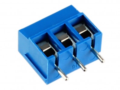 Conector Borne 12mm 3 vias azul  - Imagem 2