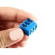 Conector Borne 12mm 3 vias azul  - Thumb 3