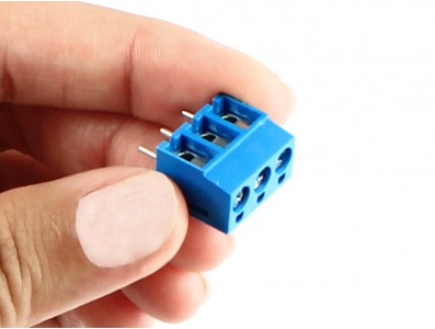 Conector Borne 12mm 3 vias azul  - Imagem 3