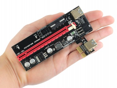 Cabo Riser Usb 3.0 009S Extensor PCI Express com Capacitores para Mineradora - Imagem 5