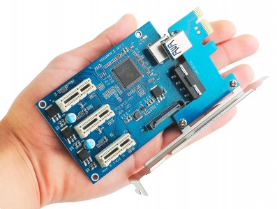 Expansor PCI Express x1 para 3x PCIE Riser com USB 3.0 em Rig Mineração - Imagem 4