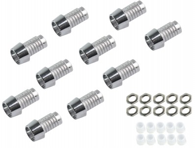 Suporte Cromado para LED 3mm - Kit com 10 unidades - Imagem 1