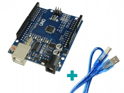 Placa Uno SMD Arduino + Cabo USB - Imagem 1