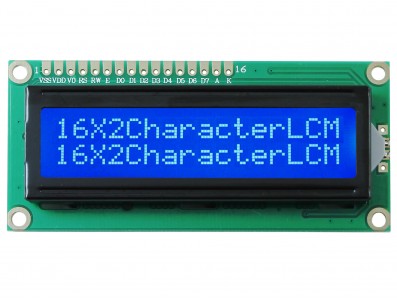 Display LCD 16x2 com fundo azul - Imagem 1