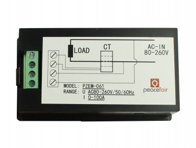 Voltímetro AC Wattímetro Amperímetro 4 Em 1 80V a 260VAC 100A Não Invasivo - PZEM-061 - Imagem 2