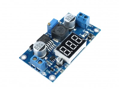 Regulador de Tensão Ajustável LM2596 Step Down DC-DC com Display - Imagem 1