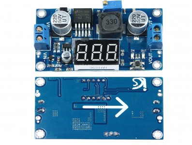 Regulador de Tensão Ajustável LM2596 Step Down DC-DC com Display - Imagem 2