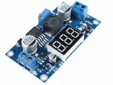 Regulador de Tensão Ajustável LM2596 Step Down DC-DC com Display - Imagem 3