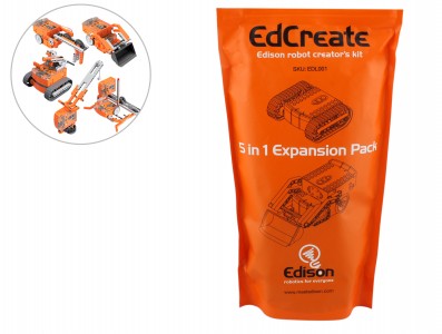 EdCreate Kit Robótico para o Robô Edison 115 Blocos - Crie Novos Robôs - Imagem 1