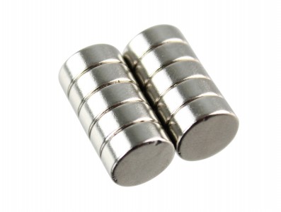 Imã De Neodímio N50 Super Forte 10mm X 4mm - Kit com 10 Unidades - Imagem 2