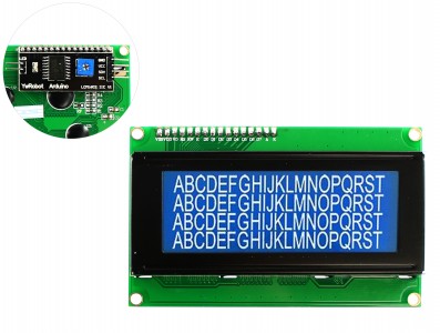 Display LCD 20x4 I2C com Fundo Azul - Imagem 1