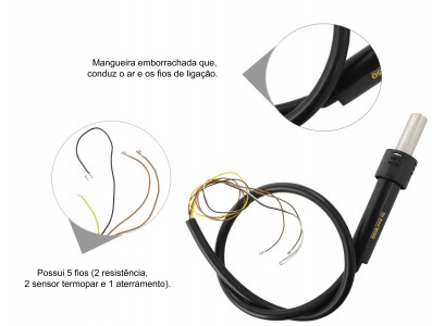 Cabo completo para estação de solda e retrabalho - 5 fios - Imagem 4