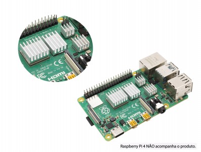 Kit Dissipador de Calor Raspberry Pi 4 Autoadesivo com 4 Peças - Imagem 2