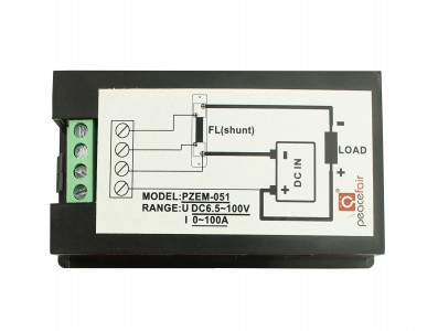 Voltímetro DC Wattímetro Amperímetro 4 em 1 6.5V a 100VDC 50A PZEM-051 + Resistor Shunt - Imagem 2