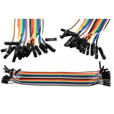 Jumper para Protoboard Fêmea-Fêmea 40 pcs 20cm