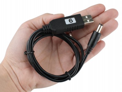 CABO USB 5 V A 9 V DC JACK 5.5MMX2.1MM - Imagem 4