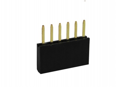 Barra de 6 pinos fêmea / Conector Empilhável para PCI - Kit com 5 unidades - Imagem 2