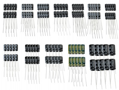 Kit Capacitor Eletrolítico 0,22uF a 470uF 120 Unidades - Imagem 3