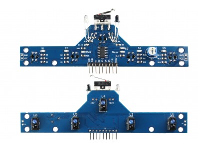 Sensor de Linha Infravermelho BFD-1000 Com 5 Sondas + Detector de Distância e Impacto Mecânico - Imagem 3