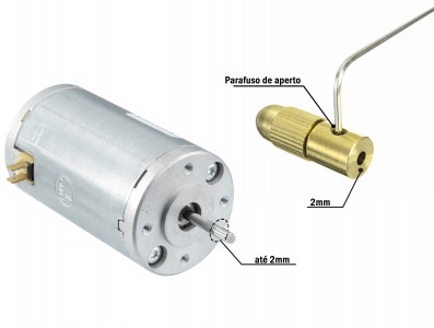 Mini Mandril Micro Retífica 0,3 a 5mm / Mandril para Motor - Kit com 7 Peças - Imagem 3