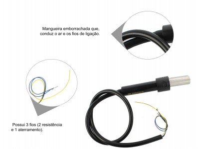 Cabo completo para estação de solda e retrabalho - 3 fios - Imagem 4