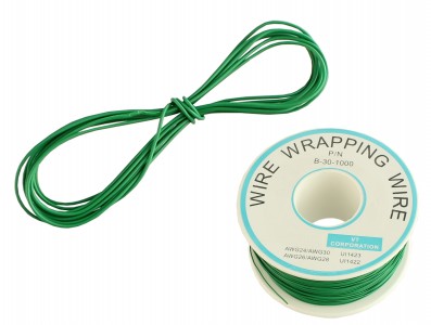 Fio Wire Wrap 30AWG Verde - Venda por Metro - Imagem 1