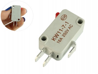 MICRO SWITCH KW11-7-1 3T 16A 250V CINZA - Imagem 1