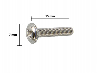 Parafuso M3 x 15mm Metálico - Kit com 10 unidades - Imagem 3