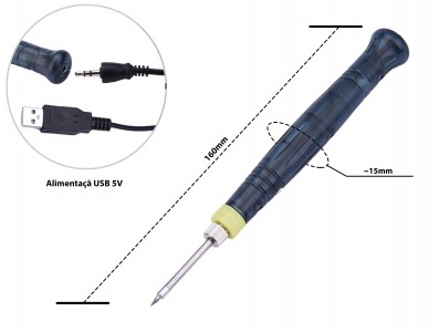 Ferro de Solda USB com Rápido Aquecimento - Imagem 2