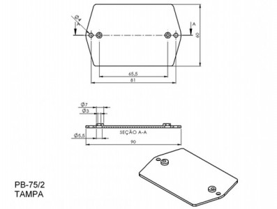 PB-075/2.CX E PT ABS PRETO - Imagem 4